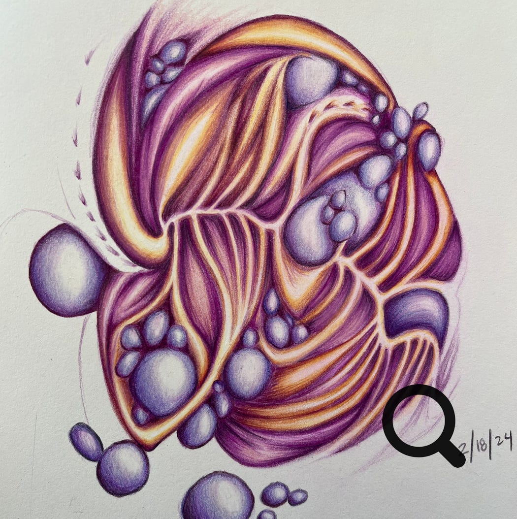 colored pencil on paper